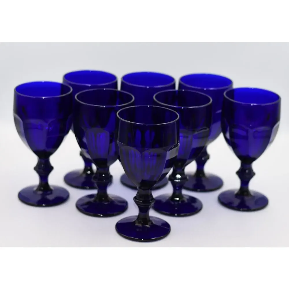 Libbey Cobalt Blue Duratuff Gibraltar 6.75